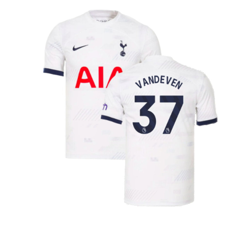 2023-2024 Tottenham Hotspur Home Shirt (Van De Ven 37)_0