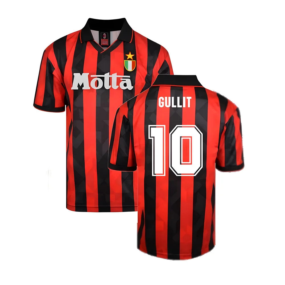 Score Draw AC Milan 1994 Retro Football Shirt (Gullit 10)_0