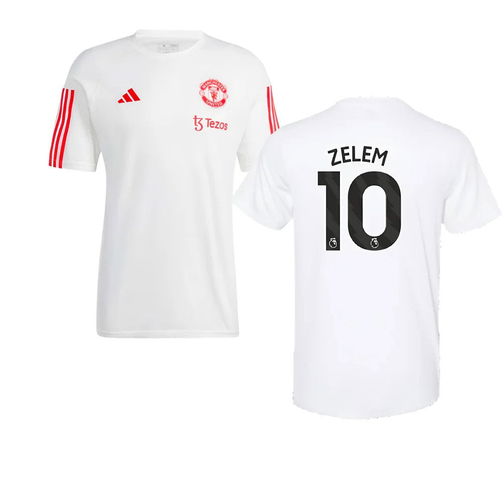 2023-2024 Man Utd Training Tee (White) (Zelem 10)_0