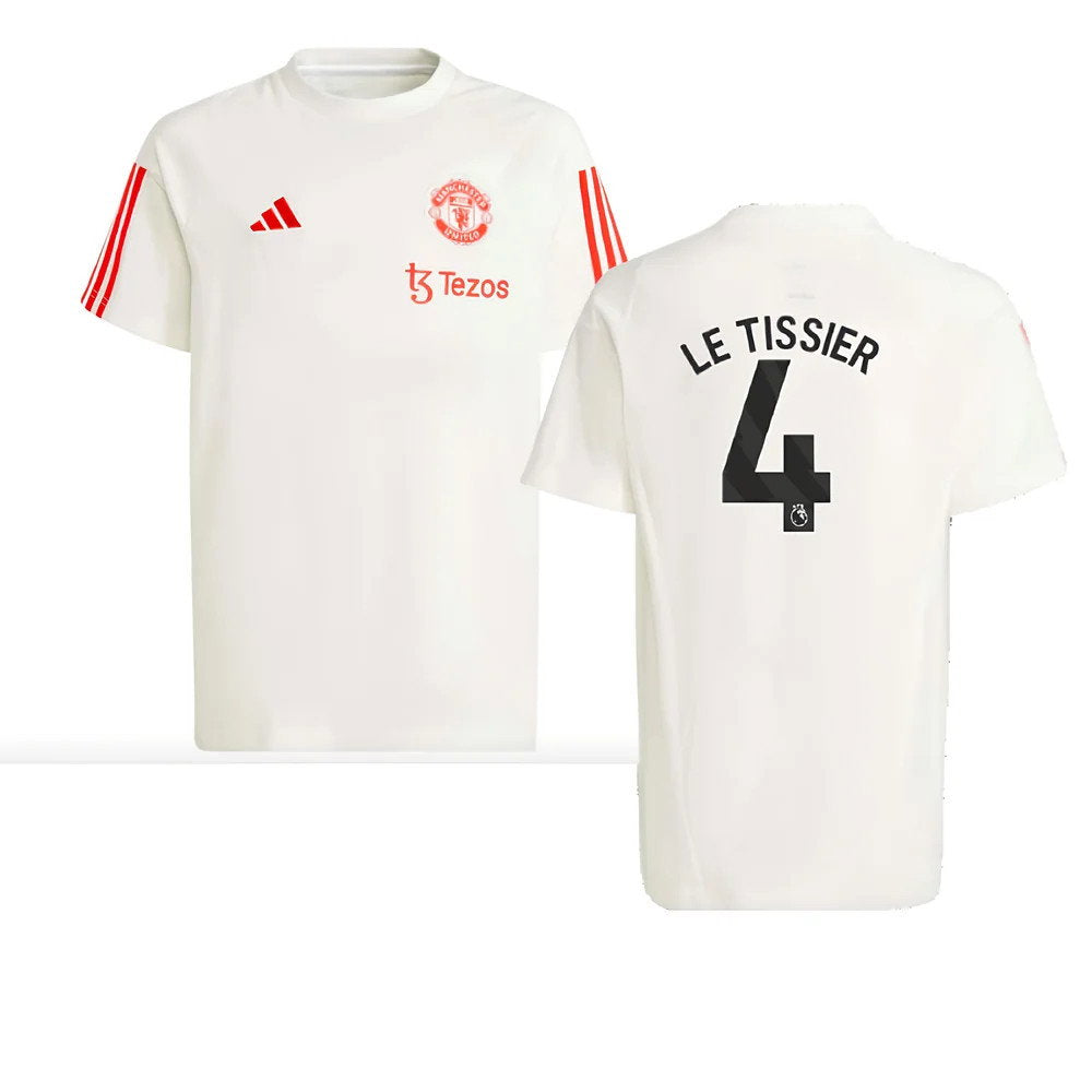 2023-2024 Man Utd Training Tee (White) - Kids (Le Tissier 4)_0