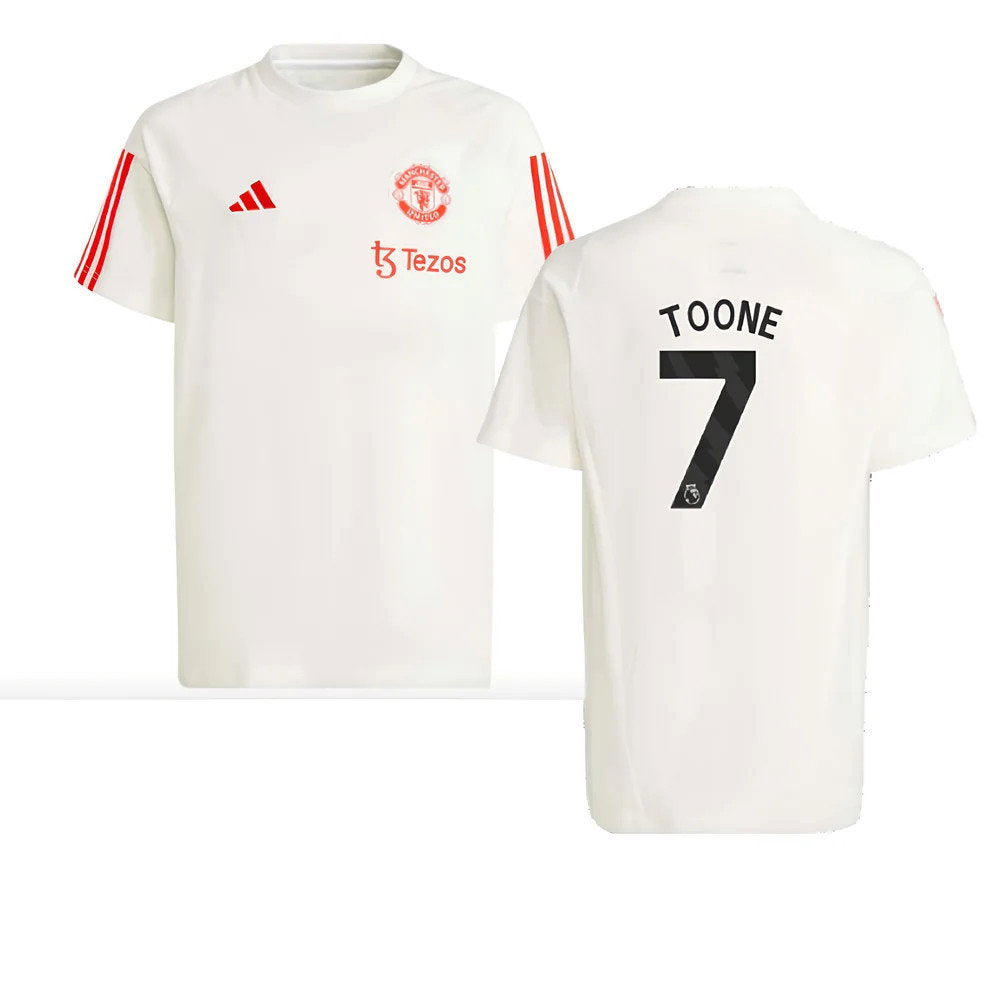 2023-2024 Man Utd Training Tee (White) - Kids (Toone 7)_0