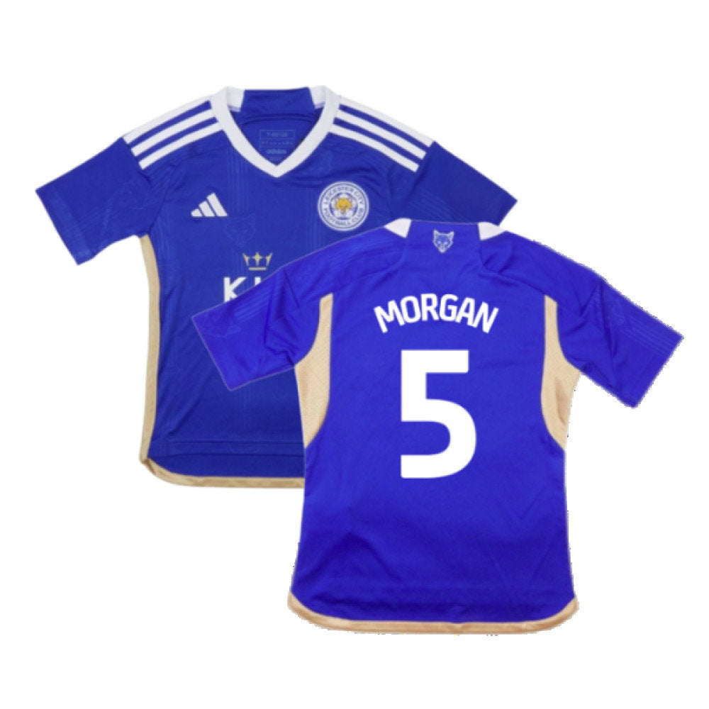 2023-2024 Leicester City Home Shirt (Kids) (Morgan 5)_0