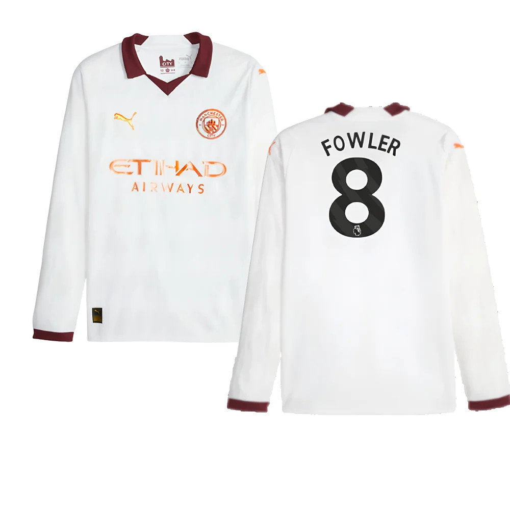 2023-2024 Man City Long Sleeve Away Shirt (Fowler 8)_0