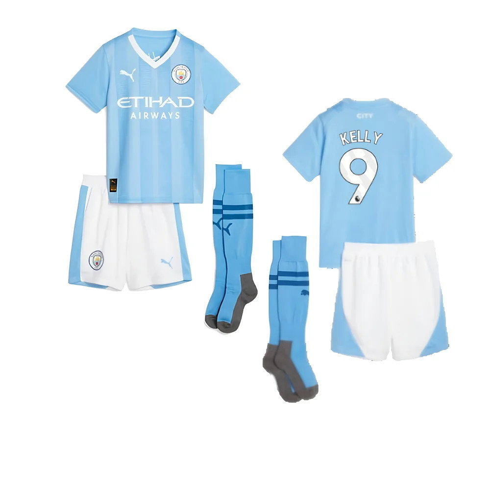 2023-2024 Man City Home Mini Kit (Kelly 9)_0