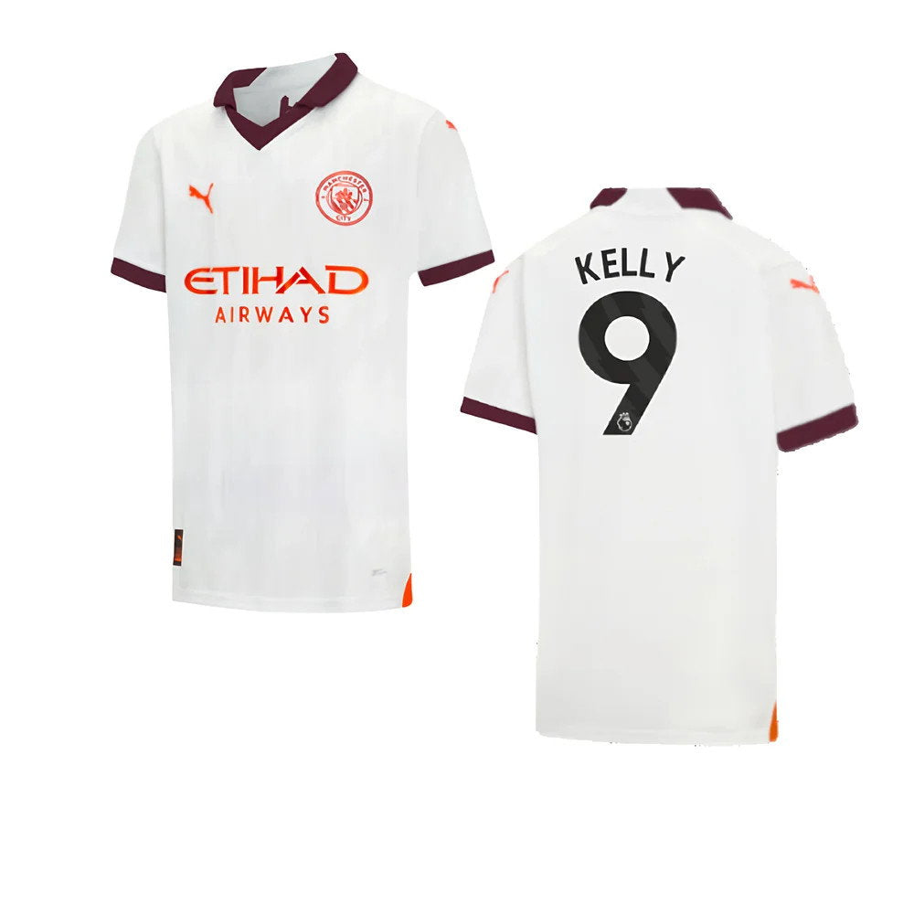 2023-2024 Man City Away Shirt (Kids) (Kelly 9)_0