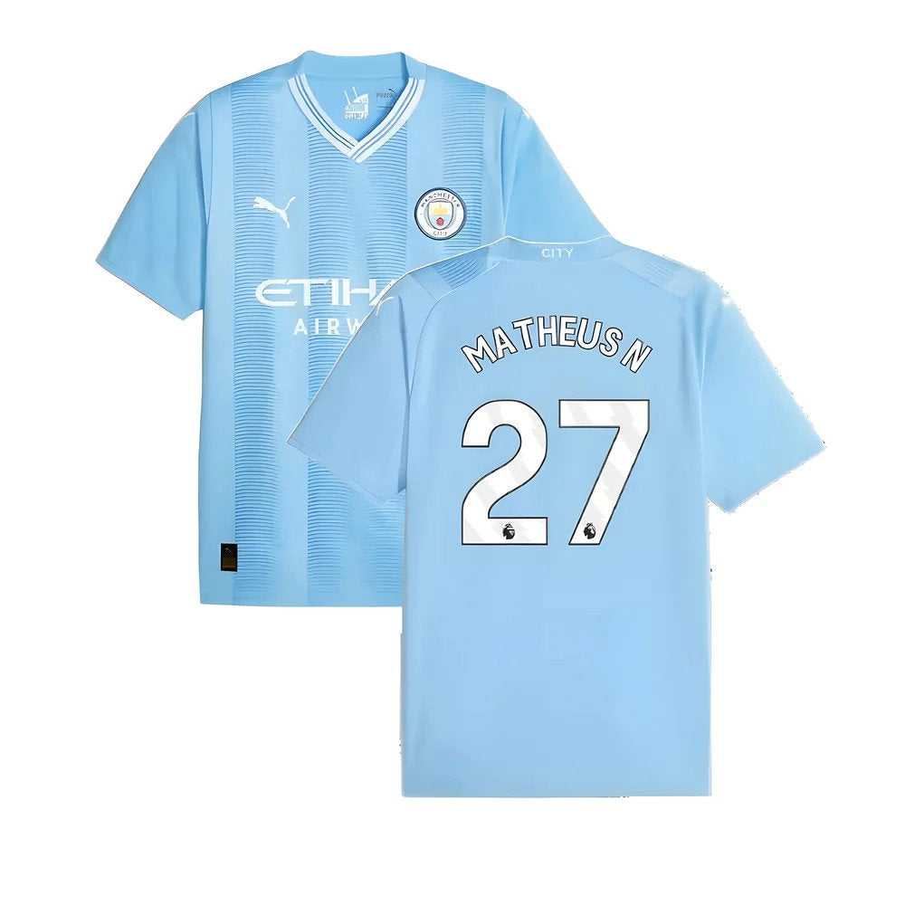 2023-2024 Man City Home Shirt (Matheus N 27)_0