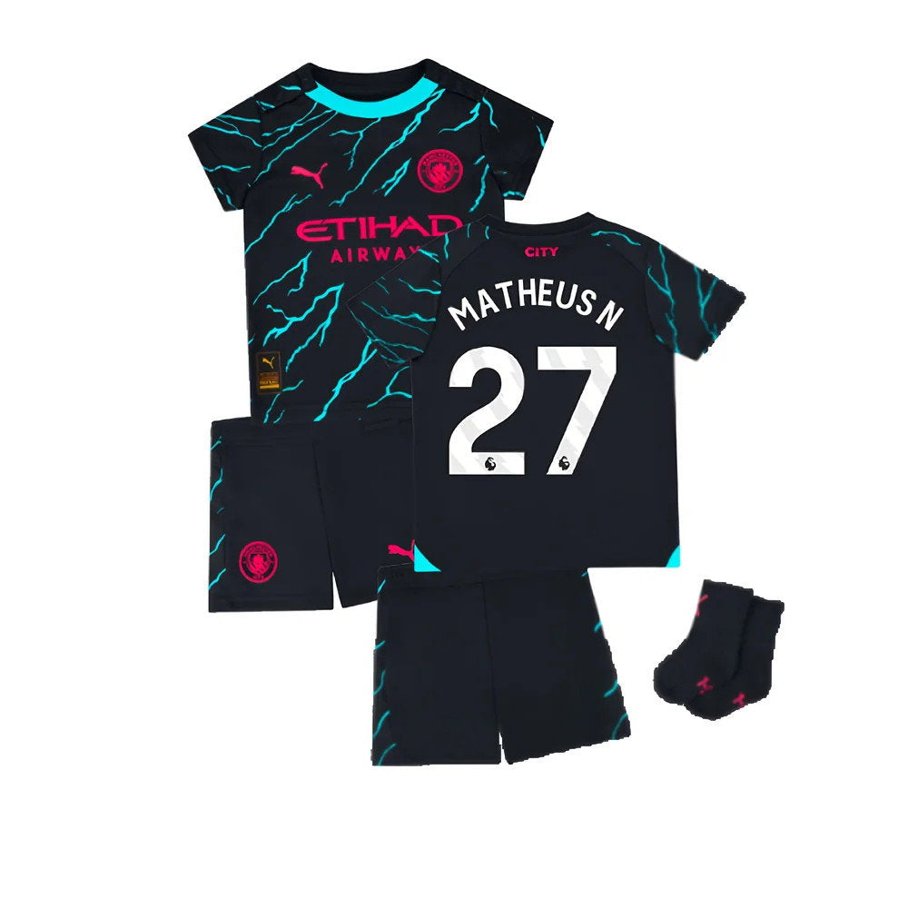 2023-2024 Man City Third Baby Kit (Matheus N 27)_0