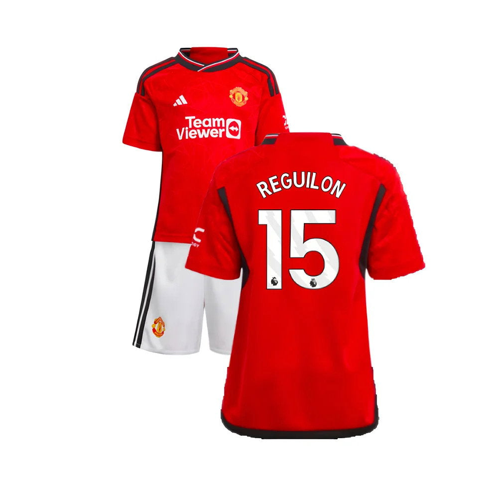 2023-2024 Man Utd Home Mini Kit (Reguilon 15)_0