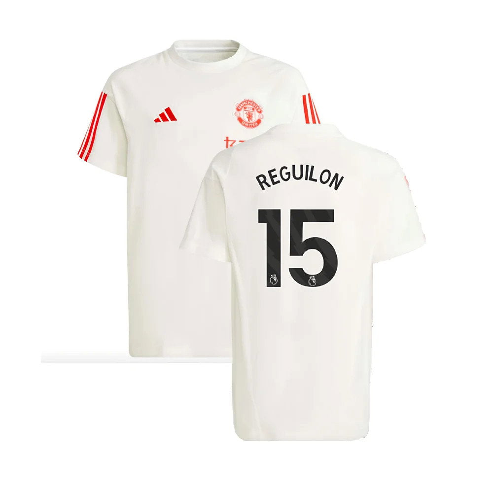 2023-2024 Man Utd Training Tee (White) - Kids (Reguilon 15)_0