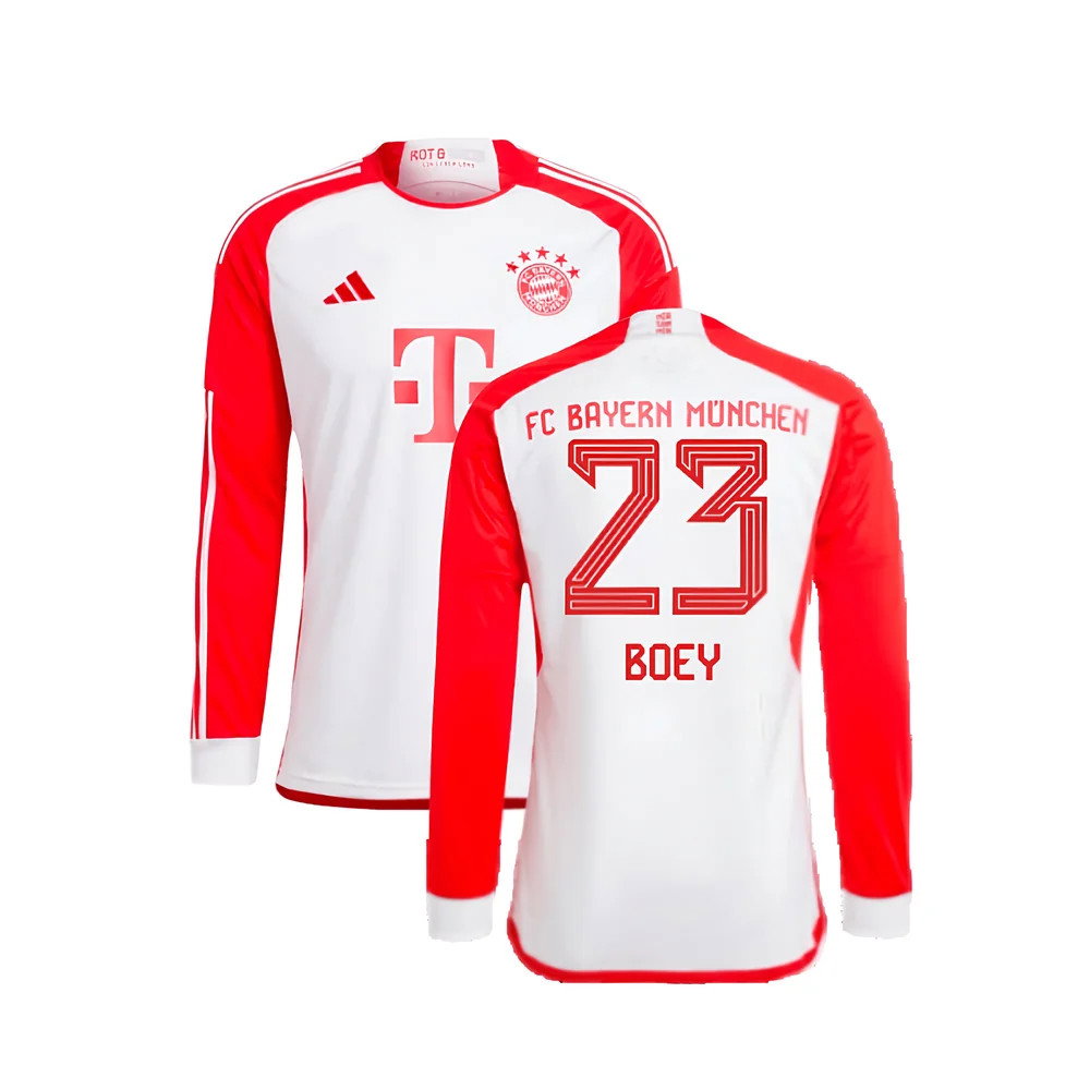 2023-2024 Bayern Munich Long Sleeve Home Shirt (Boey 23)_0
