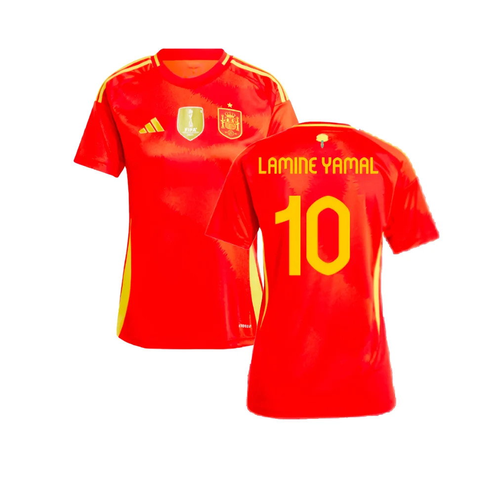 2024-2025 Spain Home Shirt (Ladies) (Lamine Yamal 10)_0