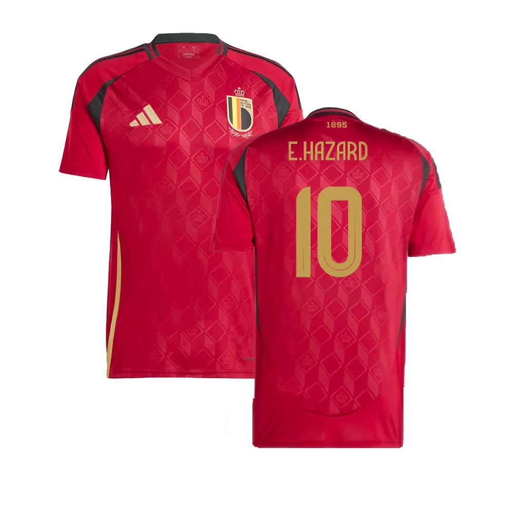 2024-2025 Belgium Home Shirt (E.Hazard 10)_0