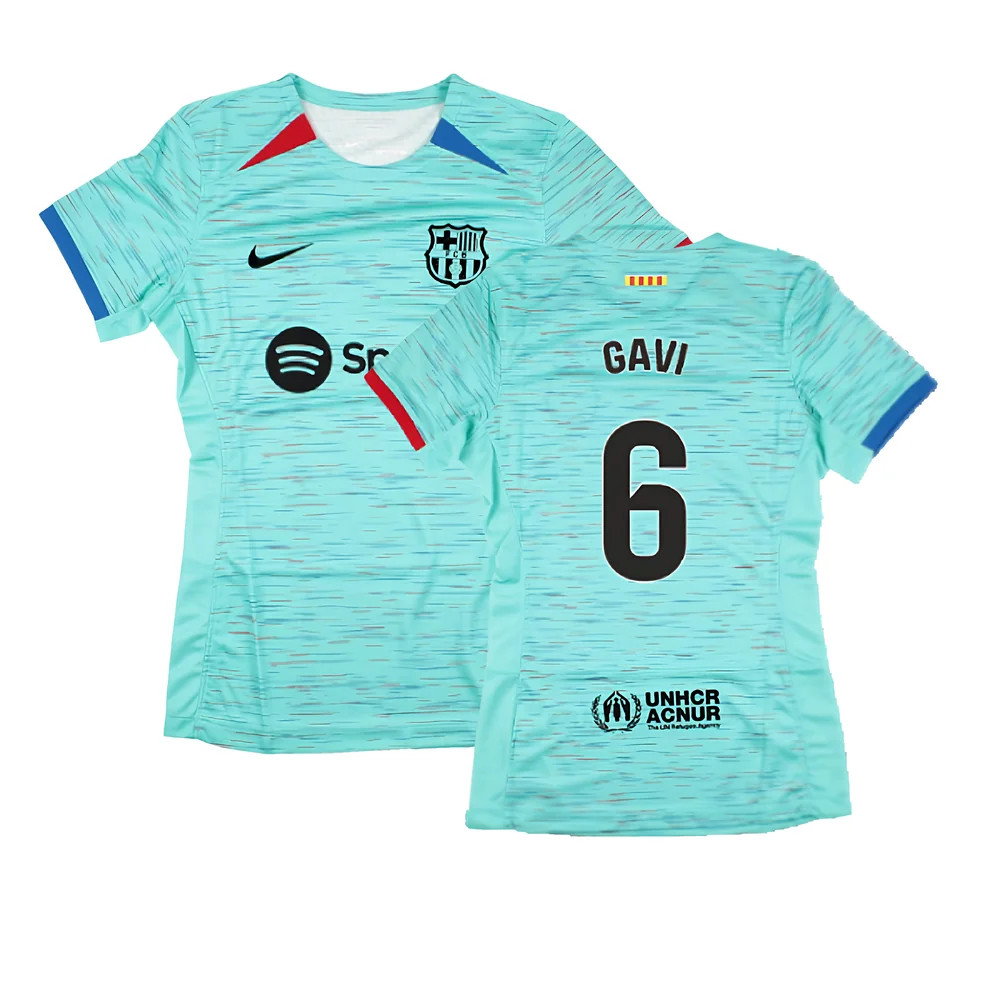 2023-2024 Barcelona Third Shirt (Womens) (Gavi 6)_0
