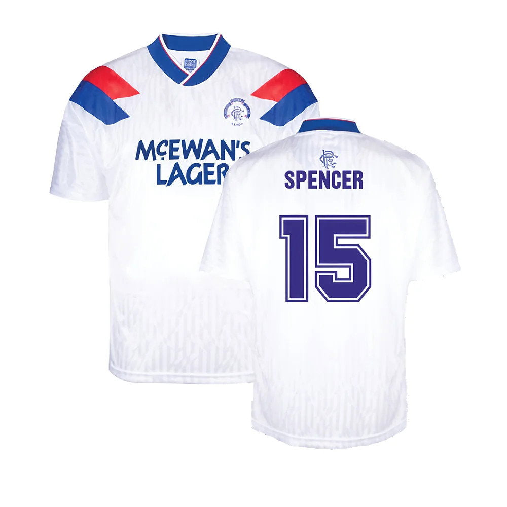 Rangers 1990 Away Retro Football Shirt (Spencer 15)_0