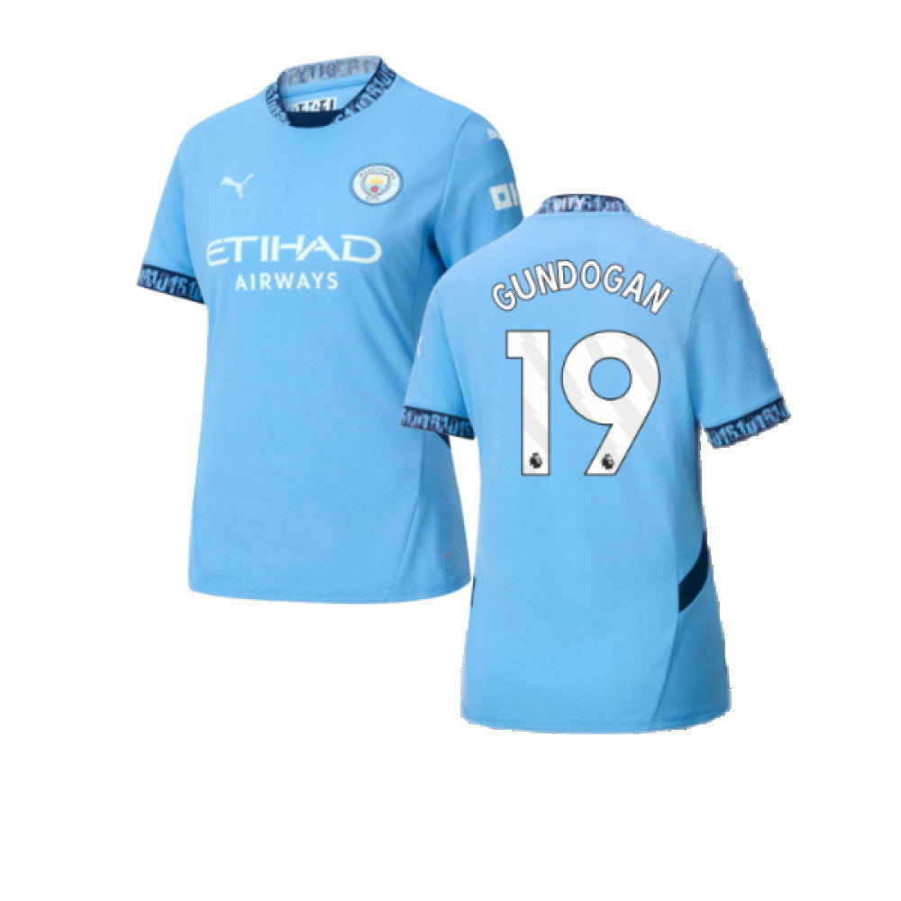 2024-2025 Man City Home Shirt (Womens) (Gundogan 19)_0