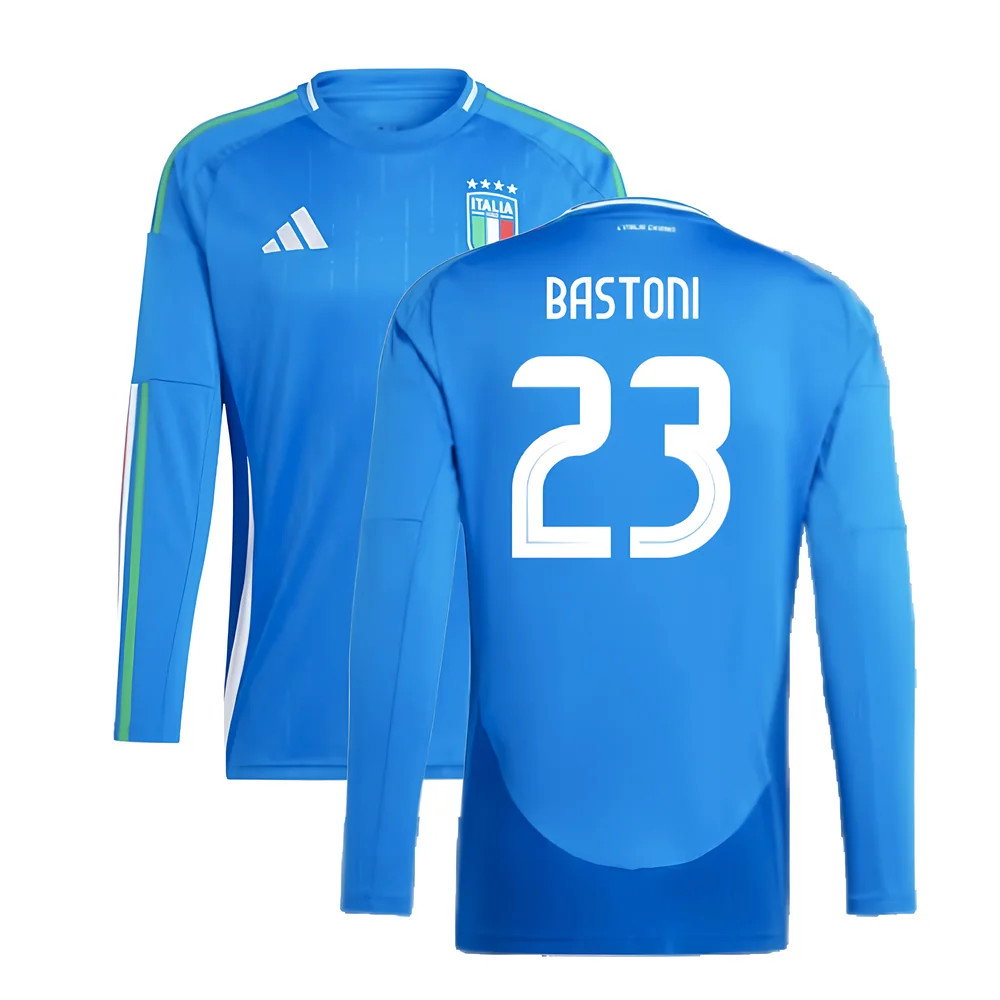 2024-2025 Italy Long Sleeve Home Shirt (BASTONI 23)_0