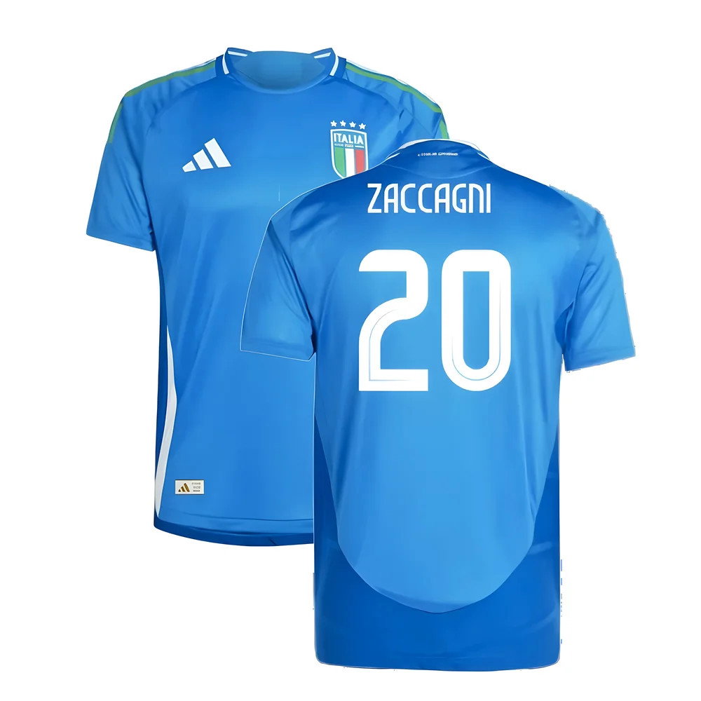 2024-2025 Italy Authentic Home Shirt (ZACCAGNI 20)_0