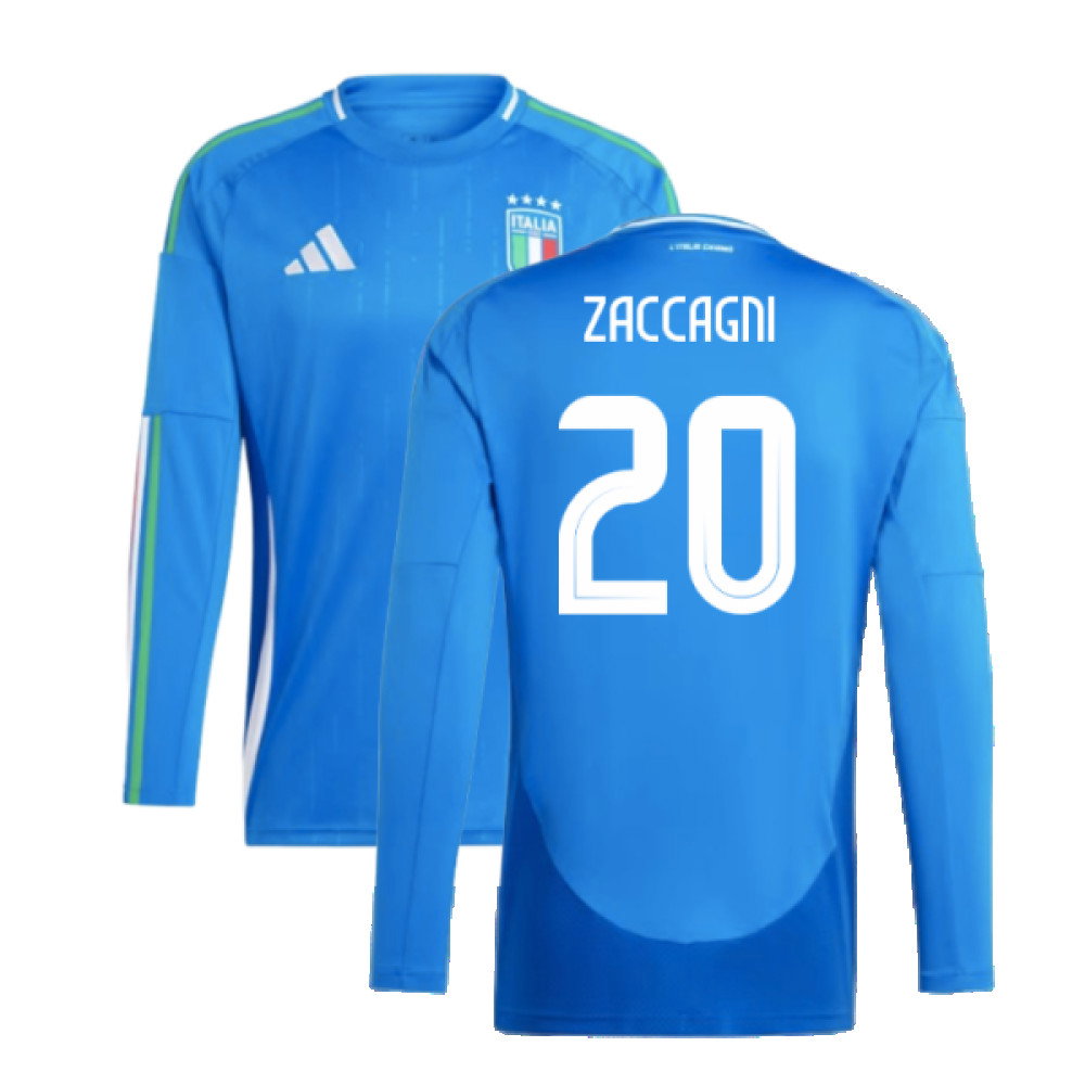 2024-2025 Italy Long Sleeve Home Shirt (ZACCAGNI 20)_0
