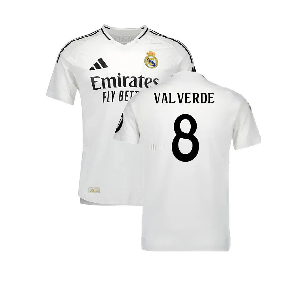 2024-2025 Real Madrid Authentic Home Shirt (Valverde 8)_0