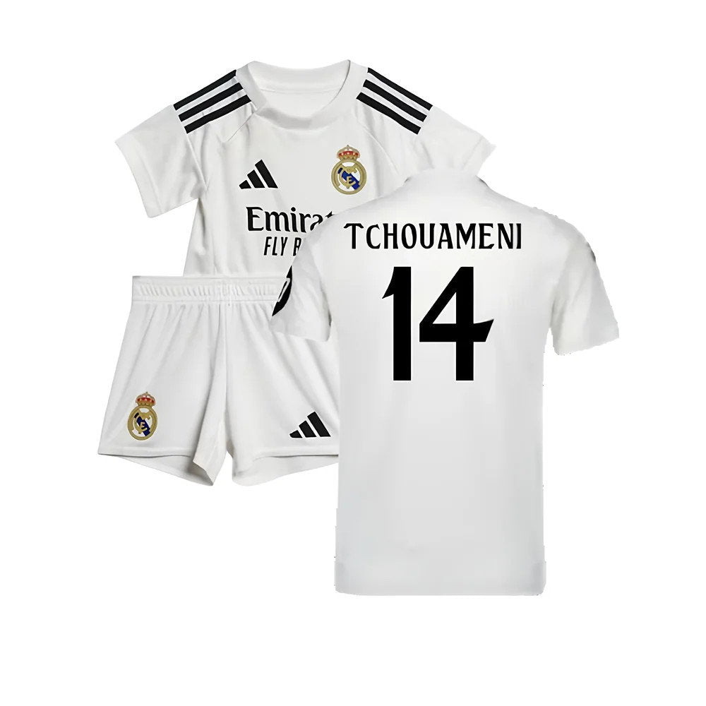 2024-2025 Real Madrid Home Baby Kit (Tchouameni 14)_0