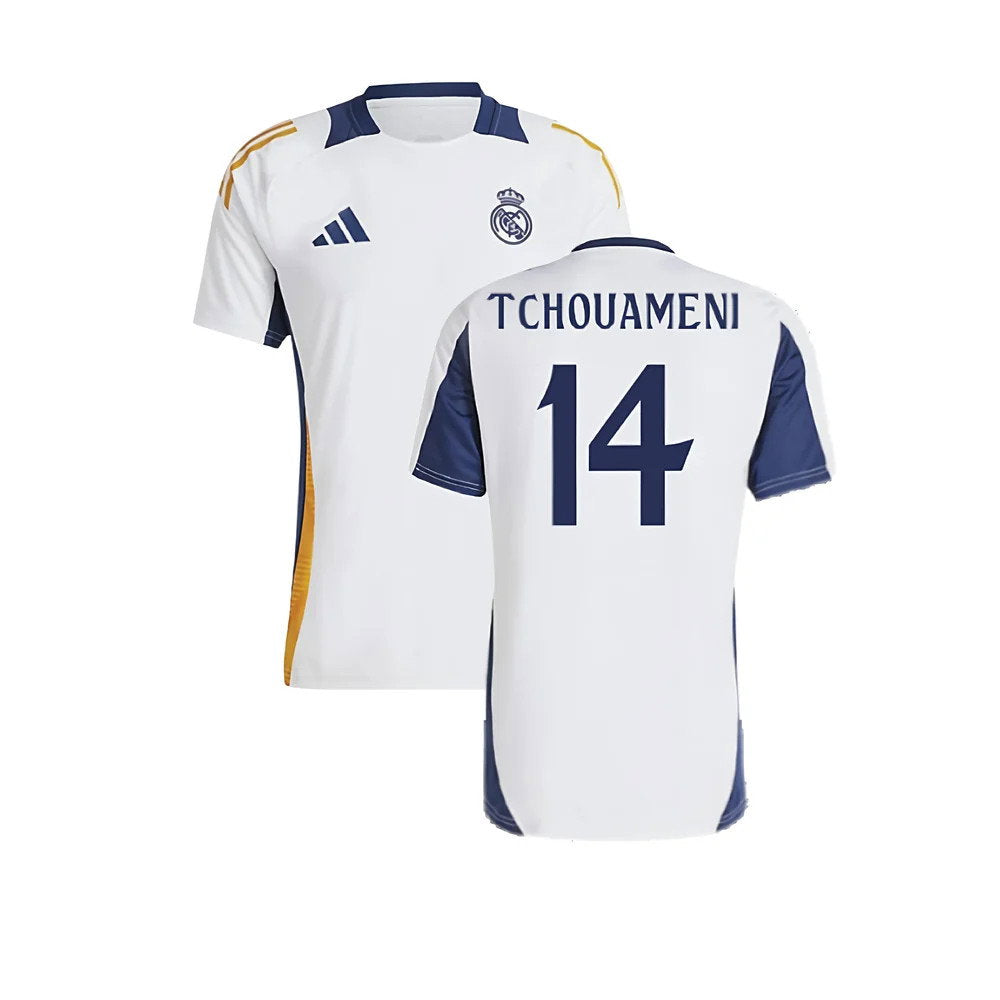 2024-2025 Real Madrid Training Shirt (White) (Tchouameni 14)_0