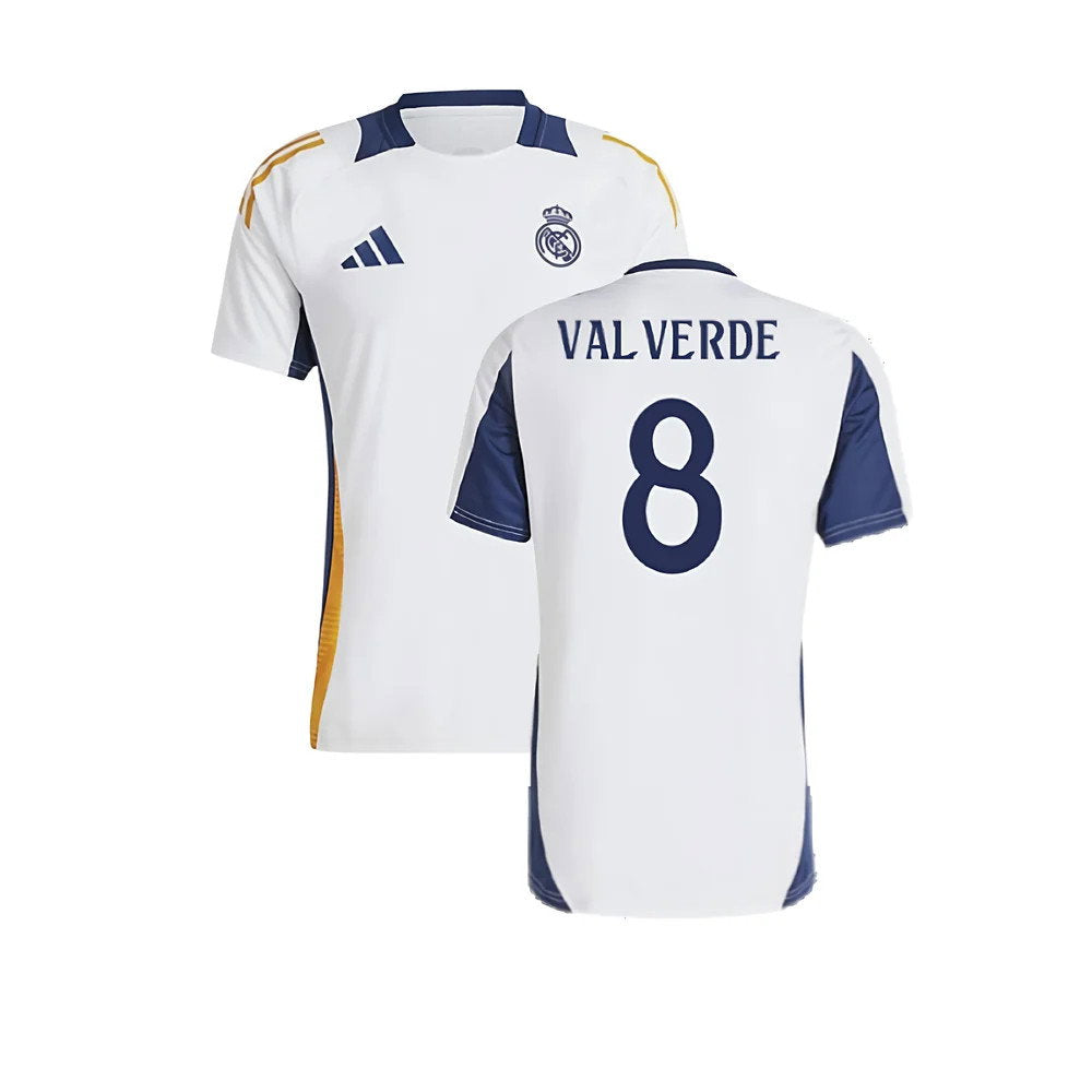 2024-2025 Real Madrid Training Shirt (White) (Valverde 8)_0