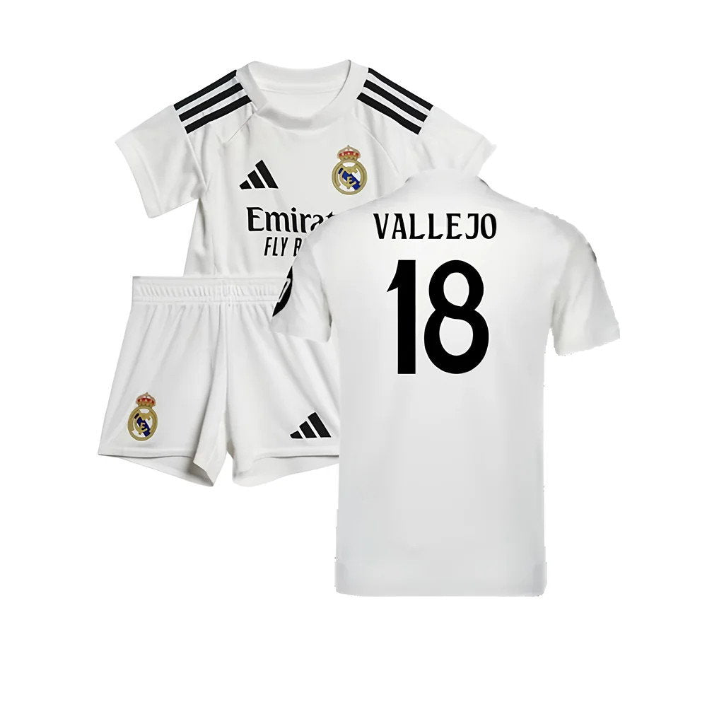 2024-2025 Real Madrid Home Baby Kit (Vallejo 18)_0