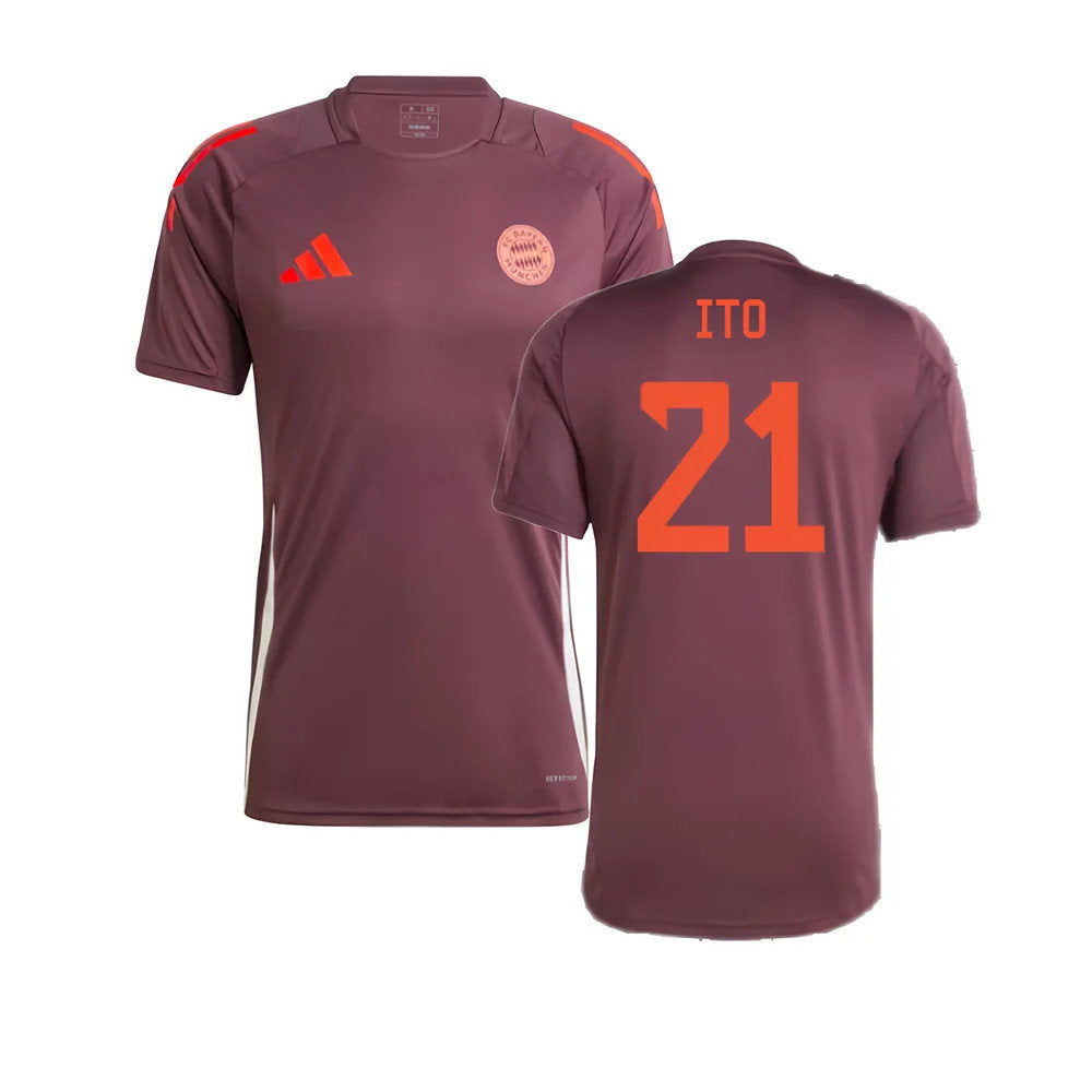 2024-2025 Bayern Munich Training Shirt (Shadow Maroon) (Ito 21)_0