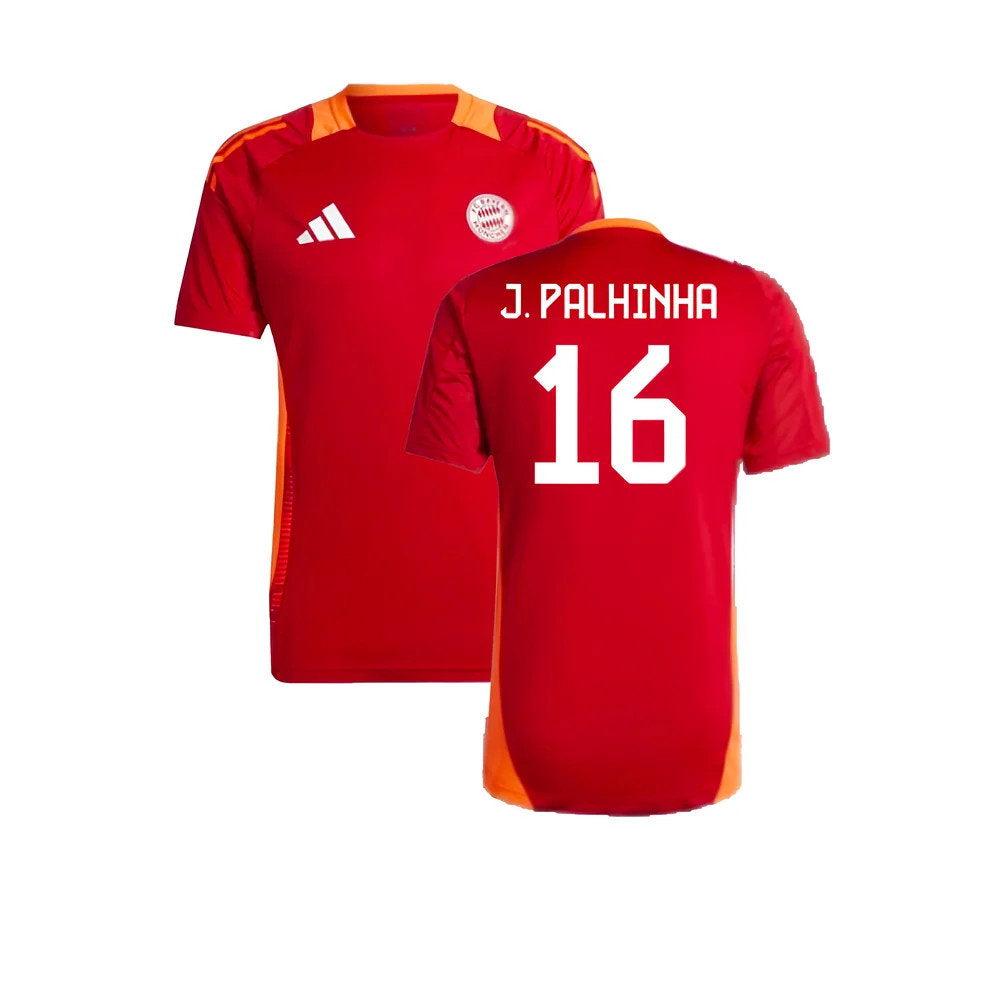 2024-2025 Bayern Munich Training Shirt (Red) (J. Palhinha 16)_0