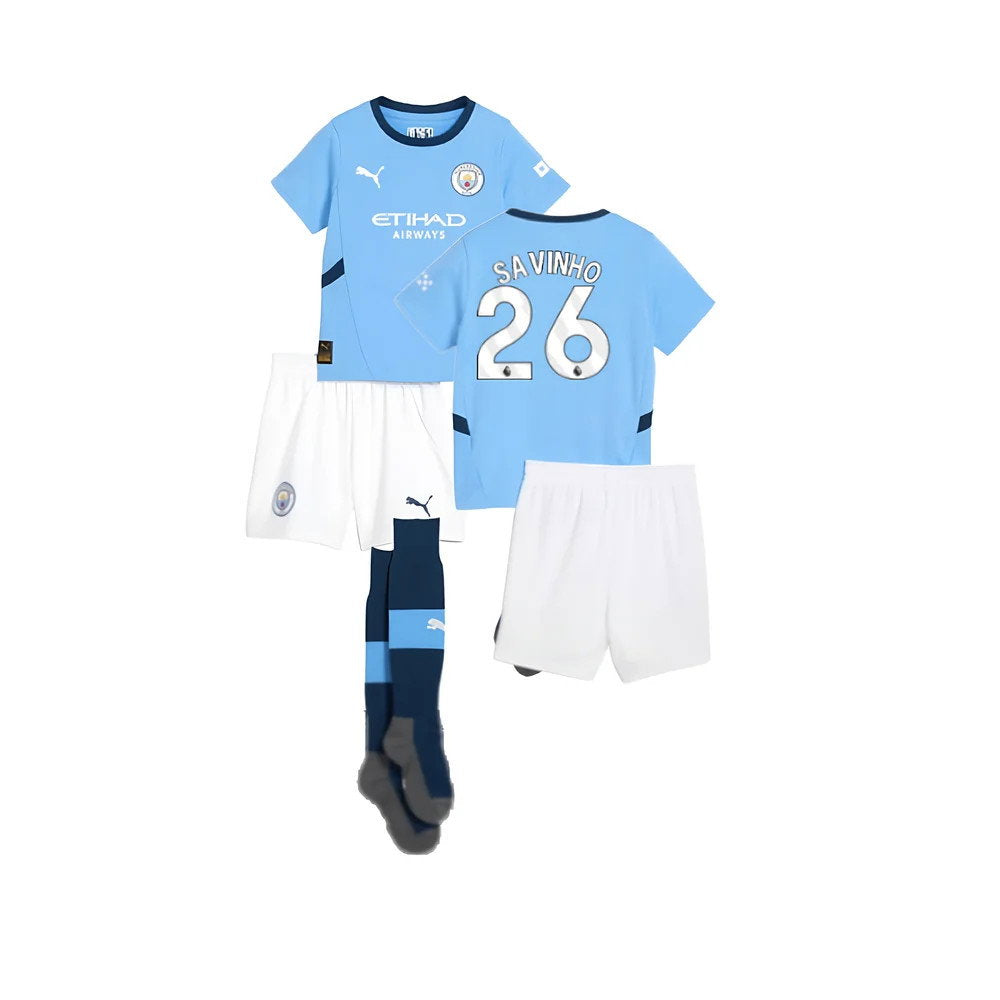 2024-2025 Man City Home Mini Kit (Savinho 26)_0