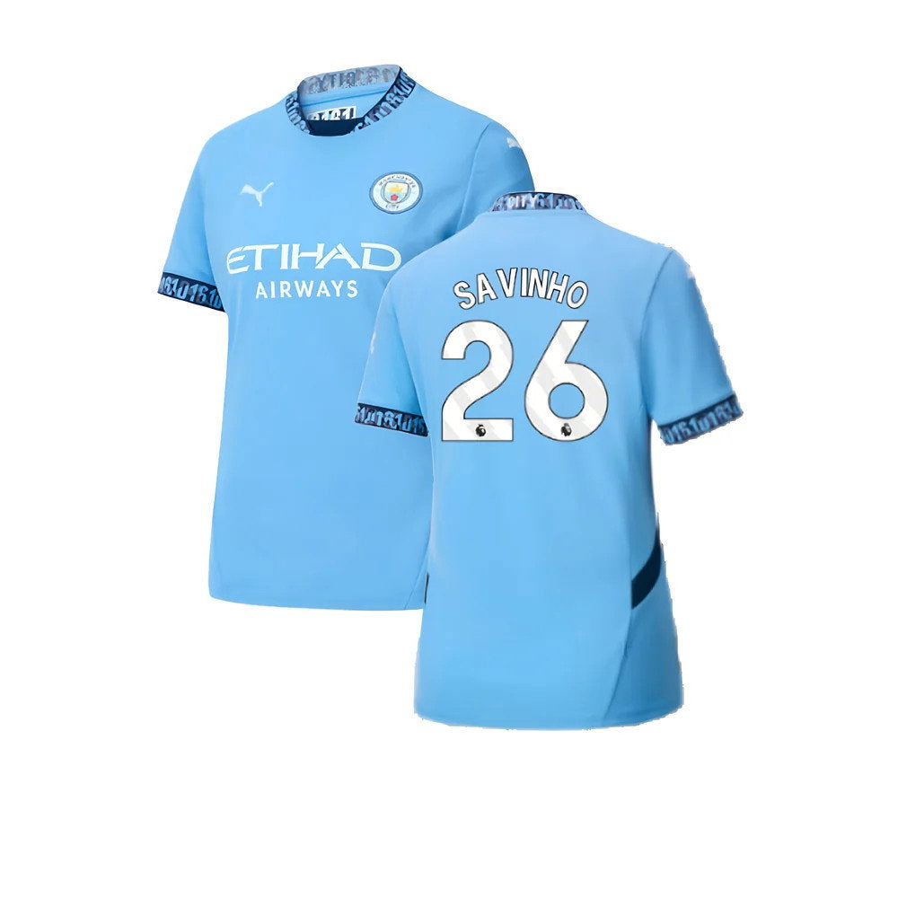2024-2025 Man City Home Shirt (Womens) (Savinho 26)_0