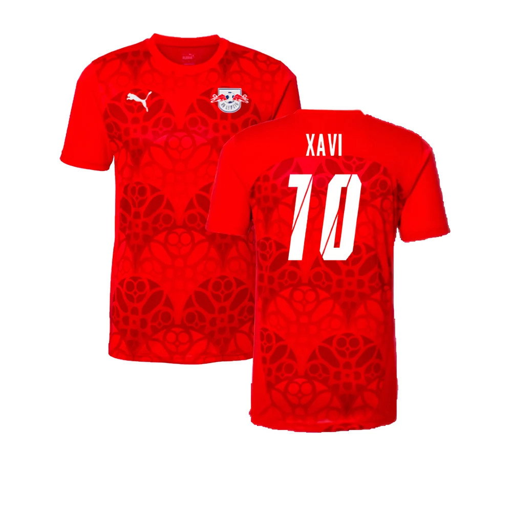 2024-2025 Red Bull Leipzig Pre-Match Shirt (Red) (Xavi 10)_0