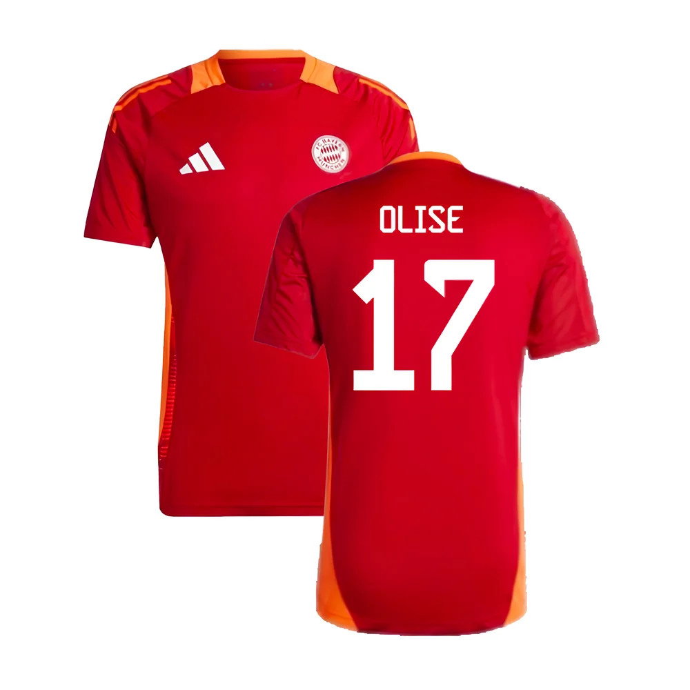 2024-2025 Bayern Munich Training Shirt (Red) (Olise 17)_0