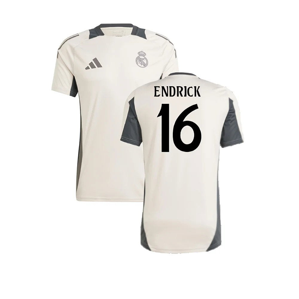 2024-2025 Real Madrid EU Training Jersey (Putty Mauve) (Endrick 16)_0