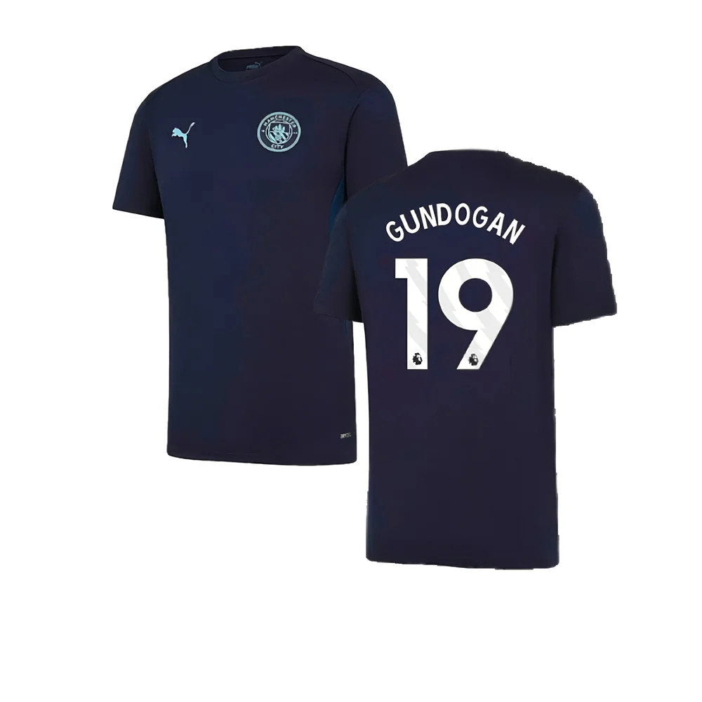 2024-2025 Man City Training Shirt (Inky Blue) - Kids (Gundogan 19)_0