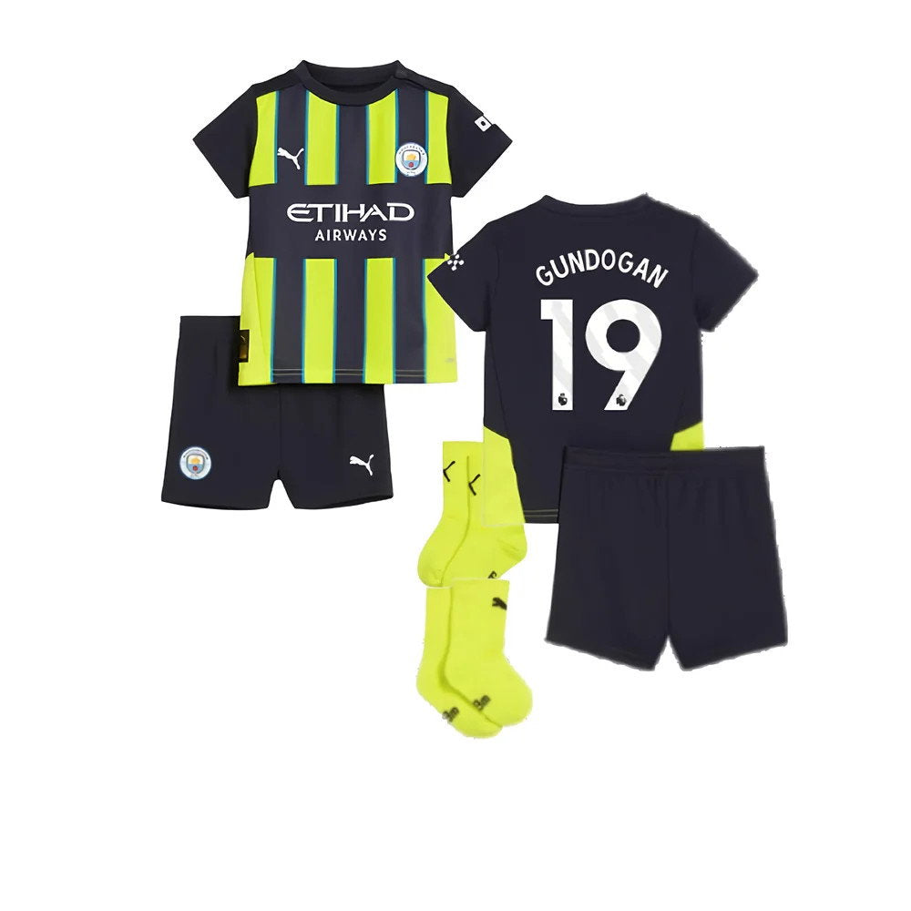 2024-2025 Man City Away Baby Kit (Gundogan 19)_0