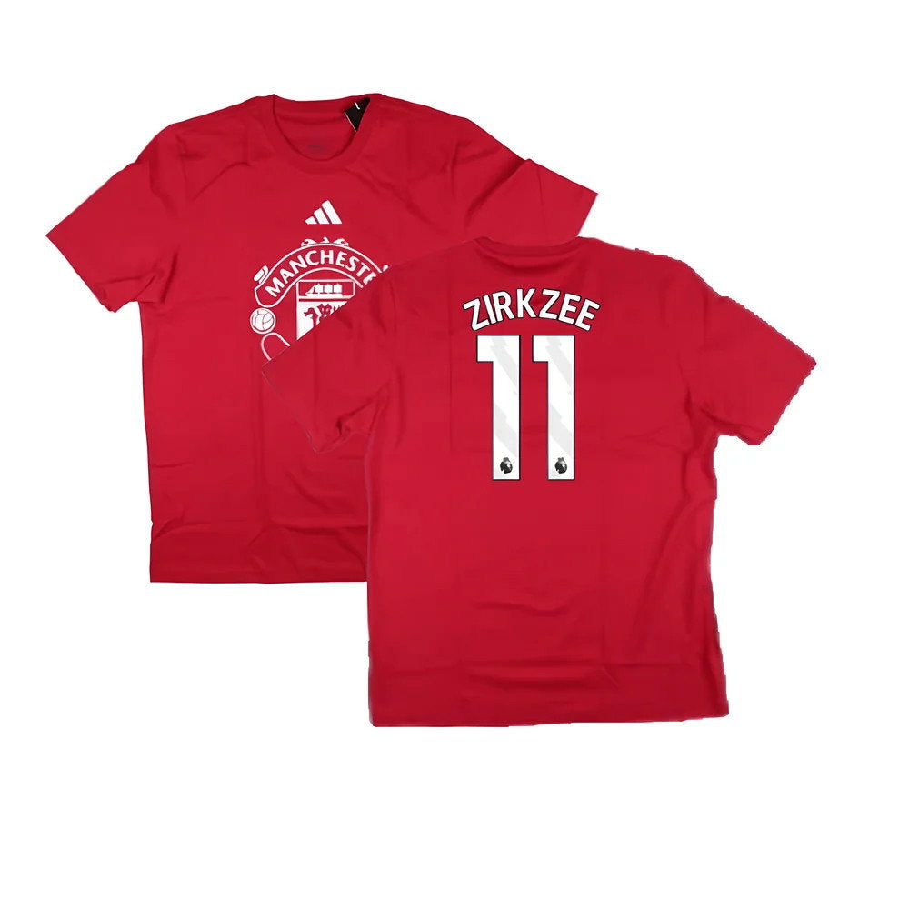 2024-2025 Man Utd DNA Graphic Tee (Red) (Zirkzee 11)_0