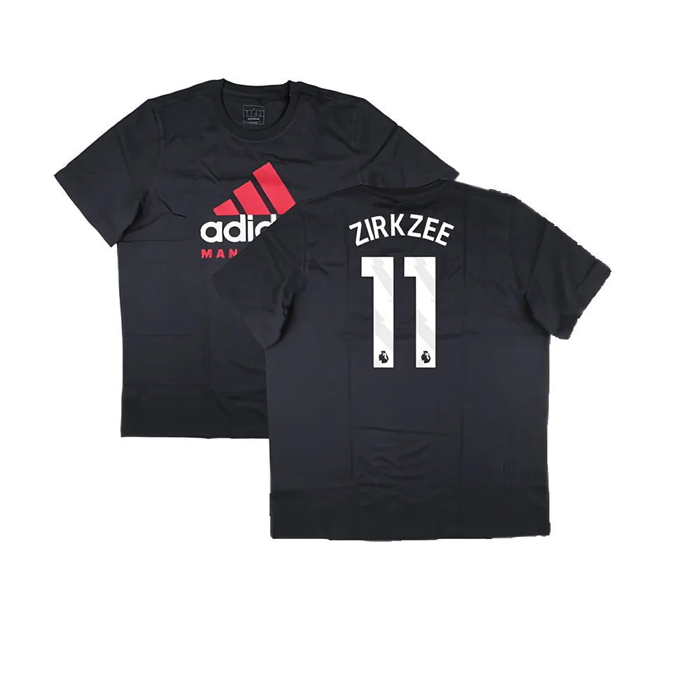 2024-2025 Man Utd Seasonal Graphic Tee (Night Grey) (Zirkzee 11)_0