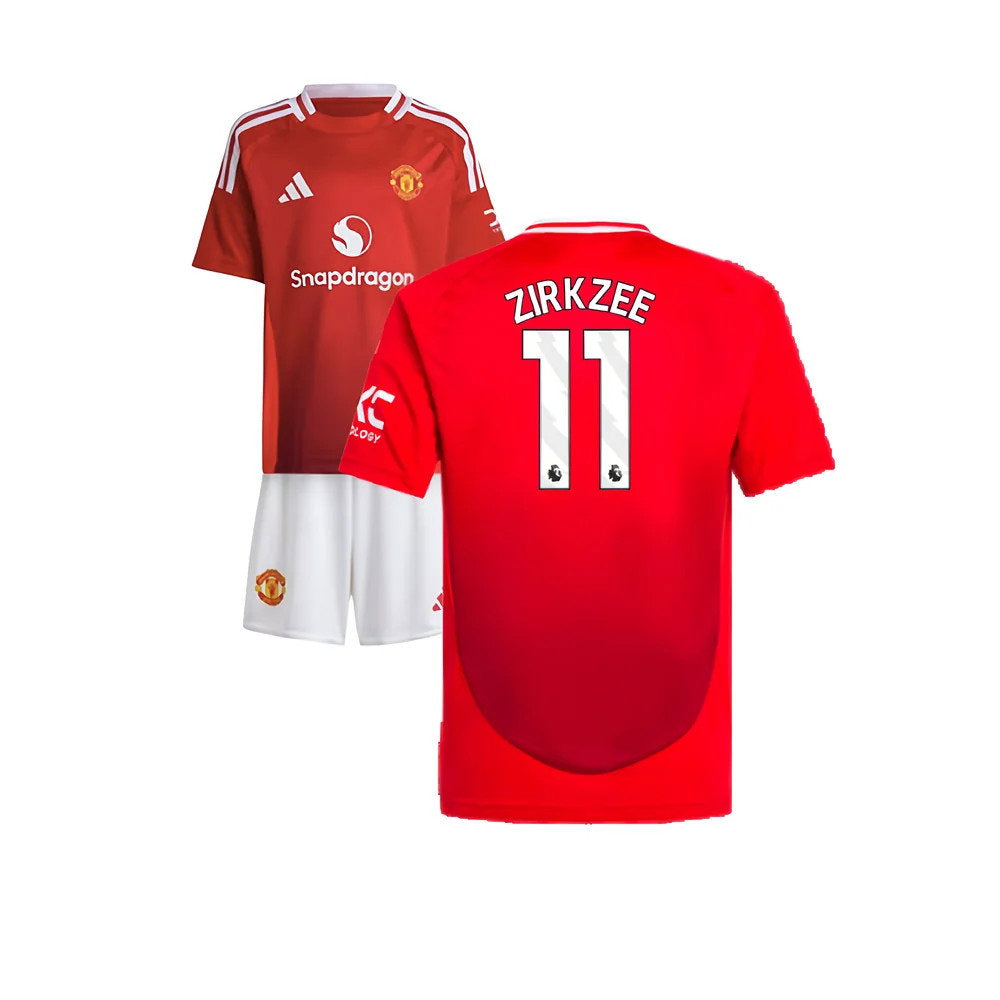2024-2025 Man Utd Home Mini Kit (Zirkzee 11)_0