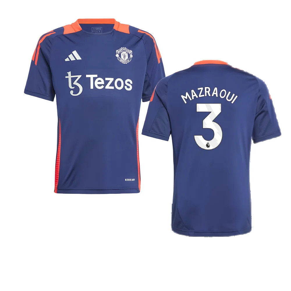 2024-2025 Man Utd Training Jersey (Night Indigo) - Kids (Mazraoui 3)_0