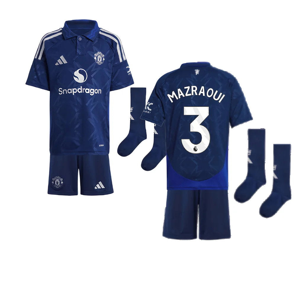 2024-2025 Man Utd Away Mini Kit (Mazraoui 3)_0
