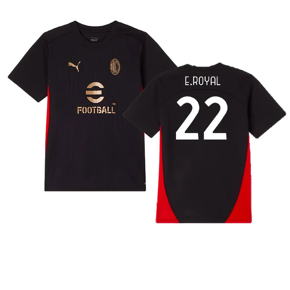 2024-2025 AC Milan Training Shirt (Black) - Kids (E.Royal 22)_0