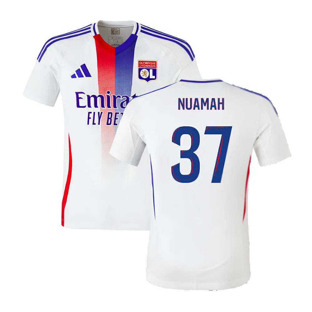 2024-2025 Olympique Lyon Home Shirt (Nuamah 37)_0
