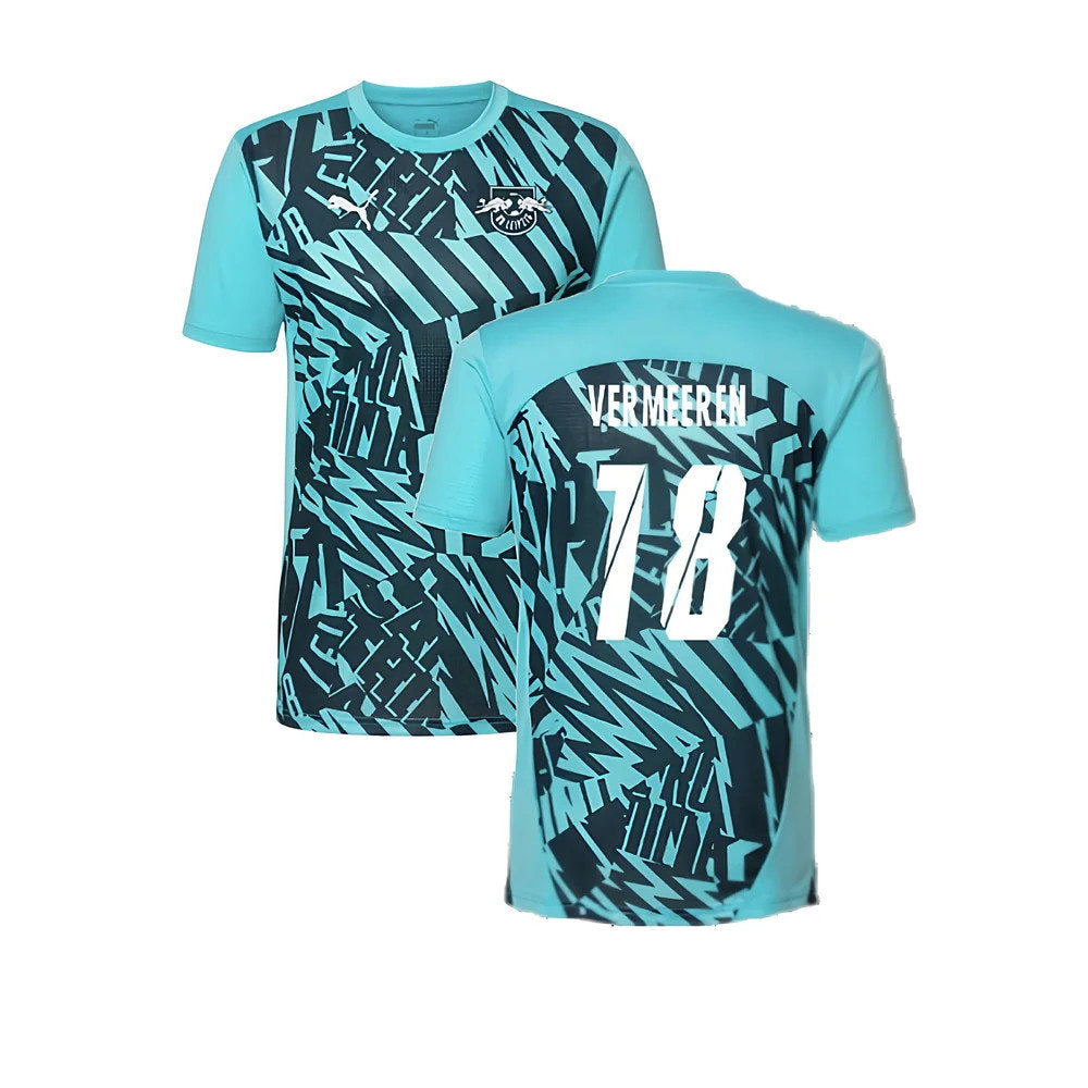 2024-2025 Red Bull Leipzig Pre-Match SS Shirt (Aqua) (Vermeeren 18)_0