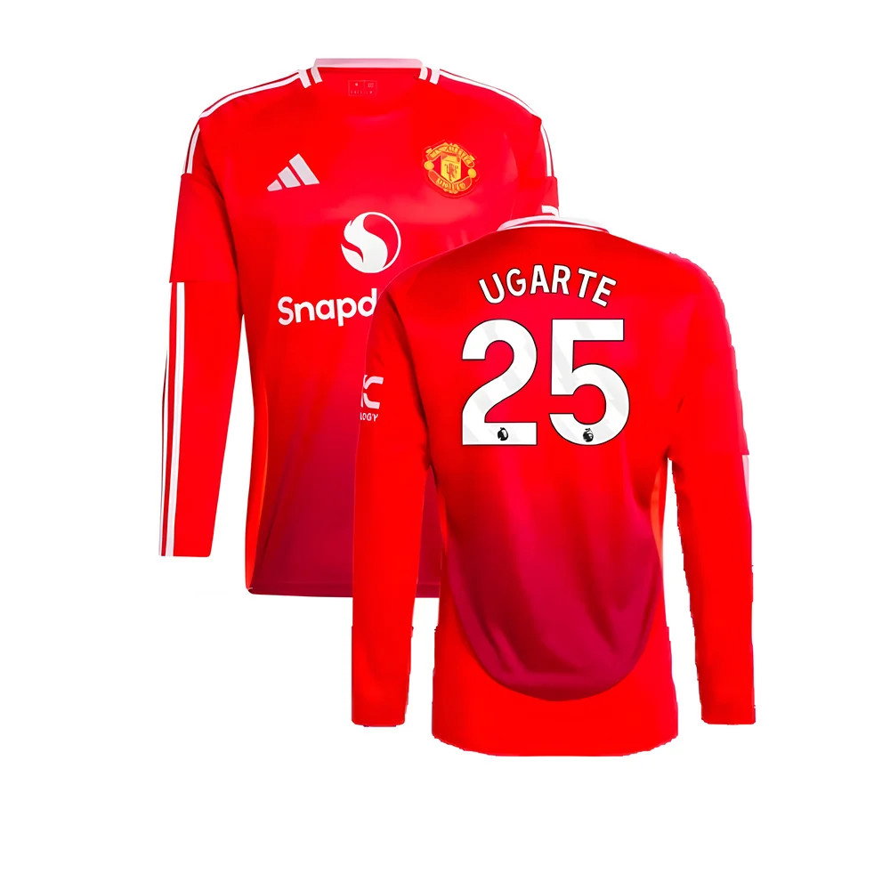 2024-2025 Man Utd Long Sleeve Home Shirt (Ugarte 25)_0