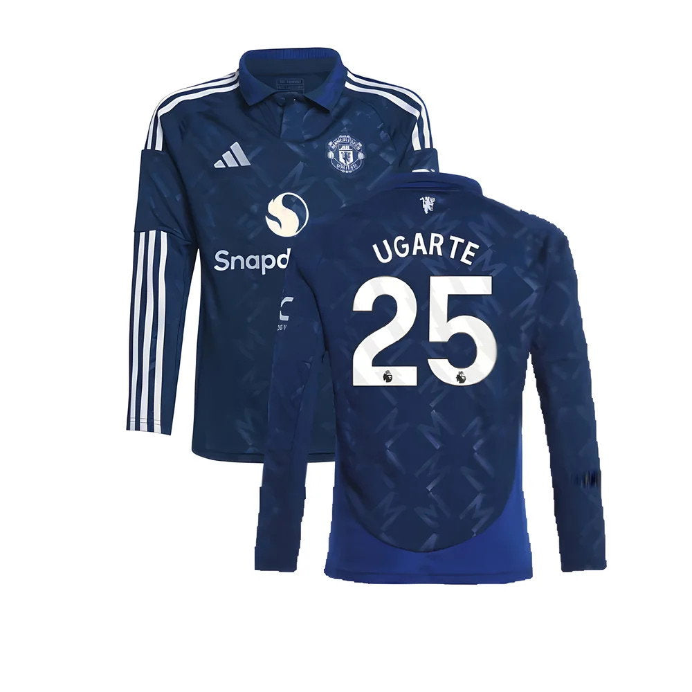 2024-2025 Man Utd Long Sleeve Away Shirt (Kids) (Ugarte 25)_0