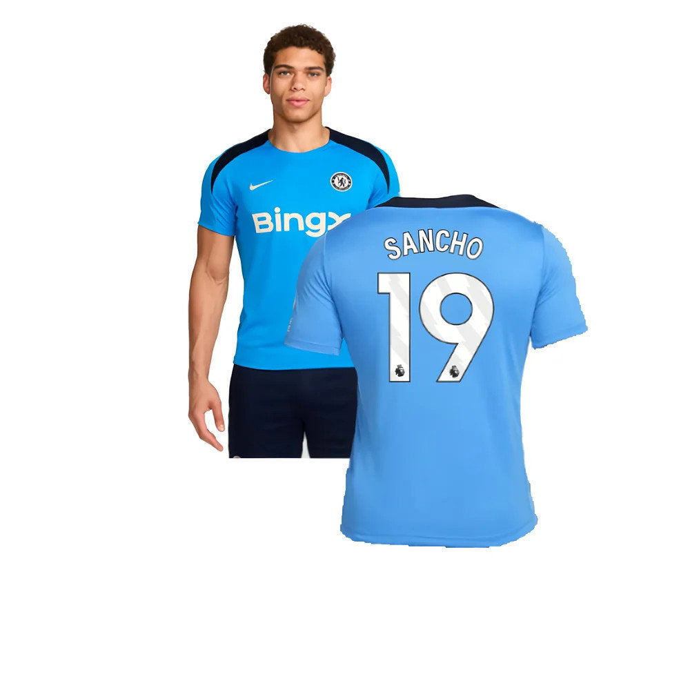 2024-2025 Chelsea Strike Dri-FIT Knit Shirt (Light Photo Blue) (Sancho 19)_0