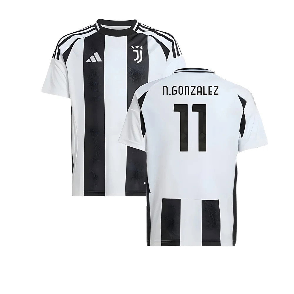 2024-2025 Juventus Home Shirt (Kids) (N.Gonzalez 11)_0