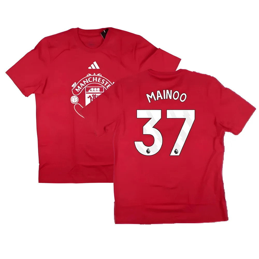 2024-2025 Man Utd DNA Graphic Tee (Red) (Mainoo 37)_0