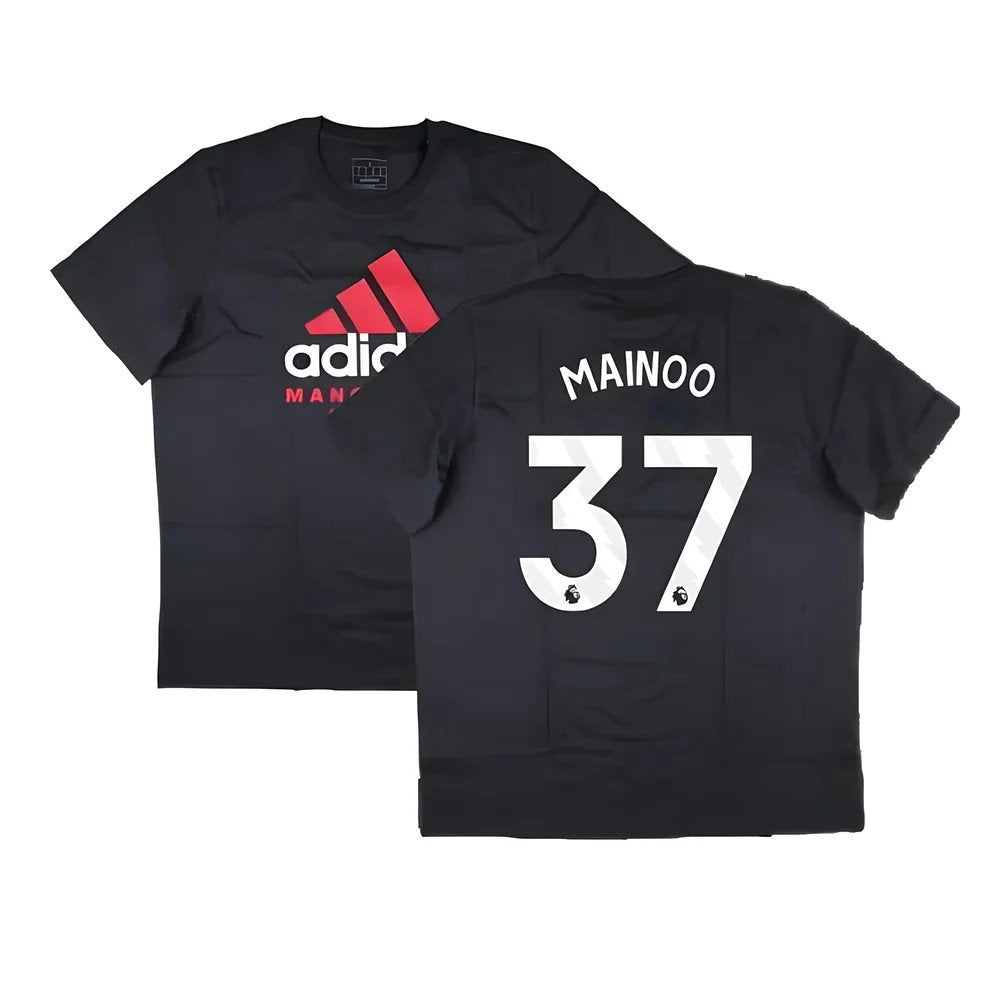 2024-2025 Man Utd Seasonal Graphic Tee (Night Grey) (Mainoo 37)_0